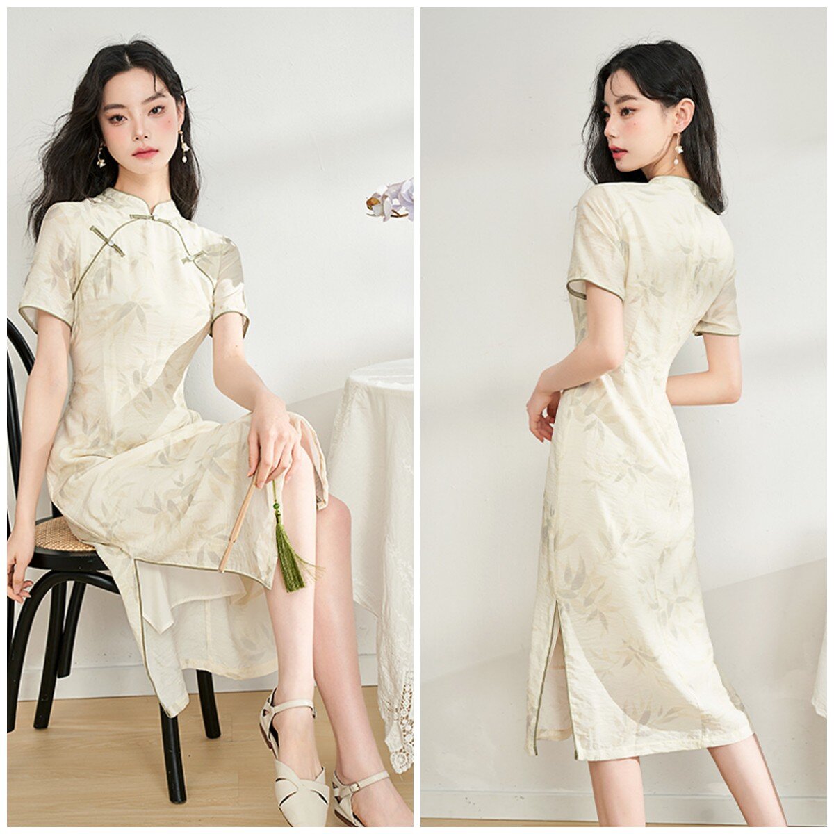 唯品会新中式旗袍清凉夏日穿搭推荐91