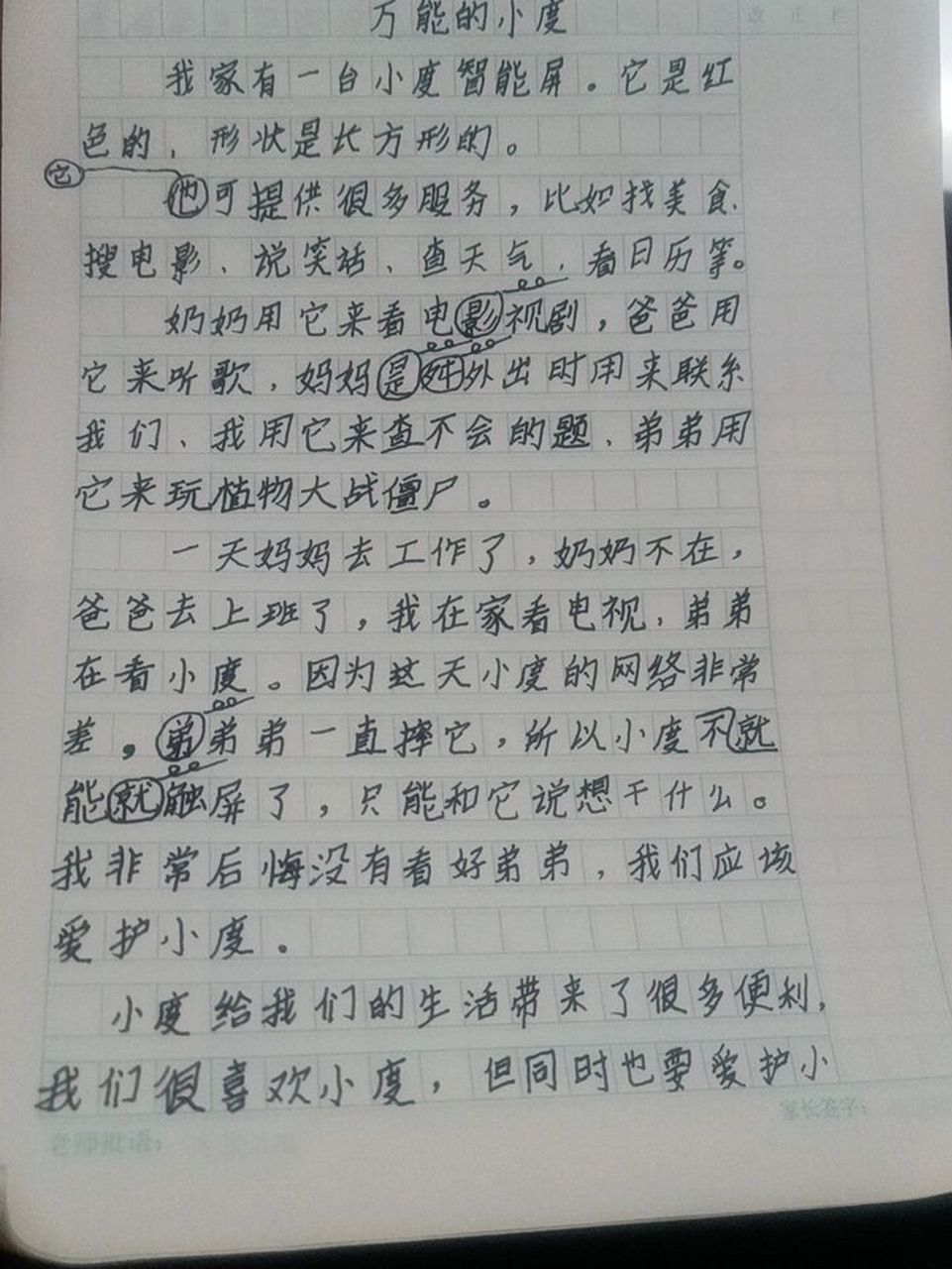 三年级的一篇作文,描写事物