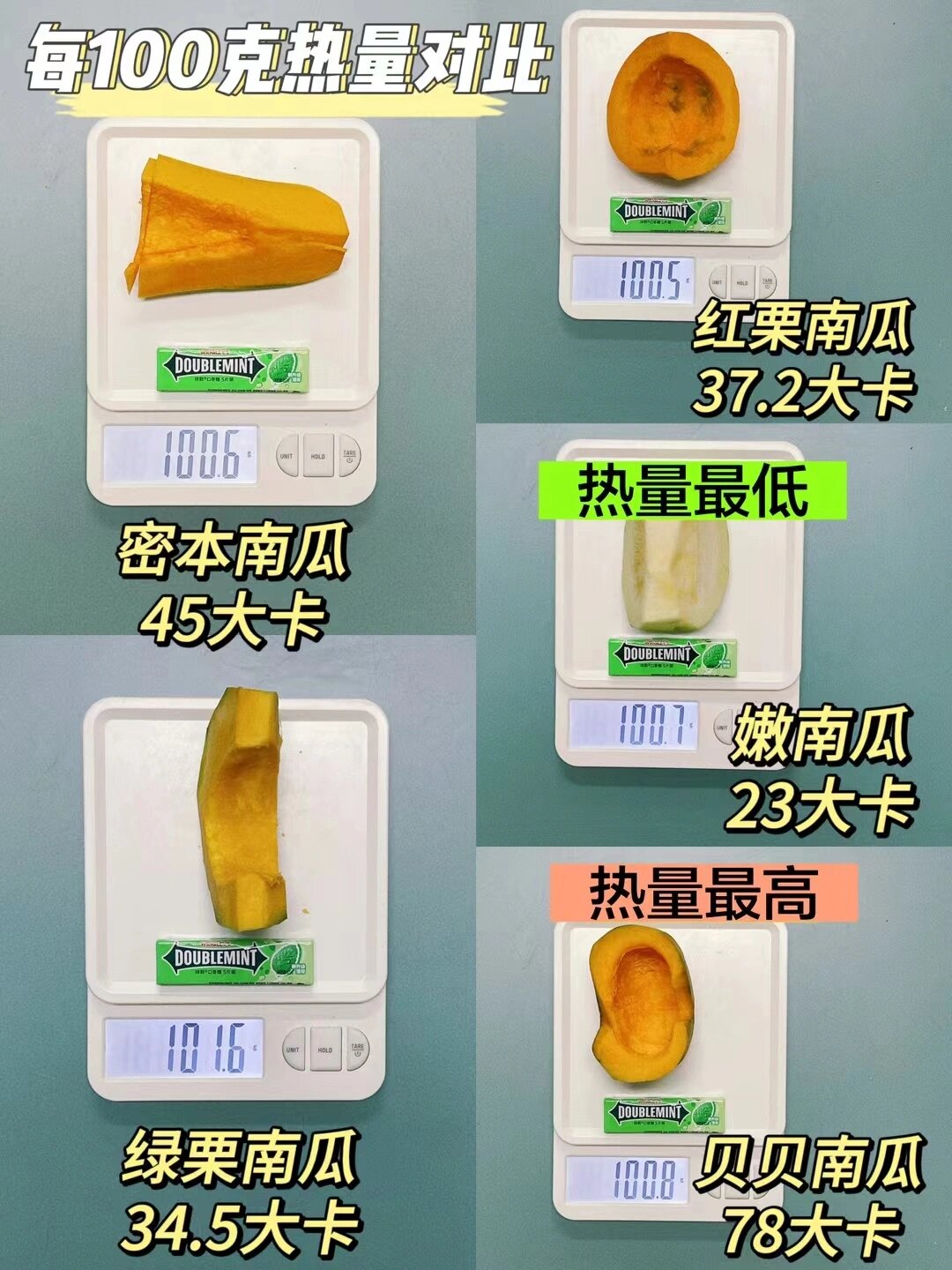 995种常见南瓜热量区别测评6015  995种常见南瓜区别测评60