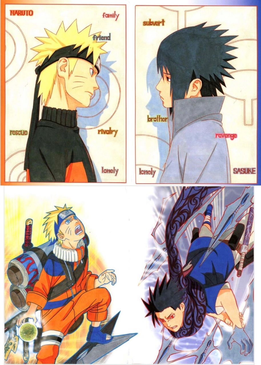 一组 鸣人&佐助 壁纸