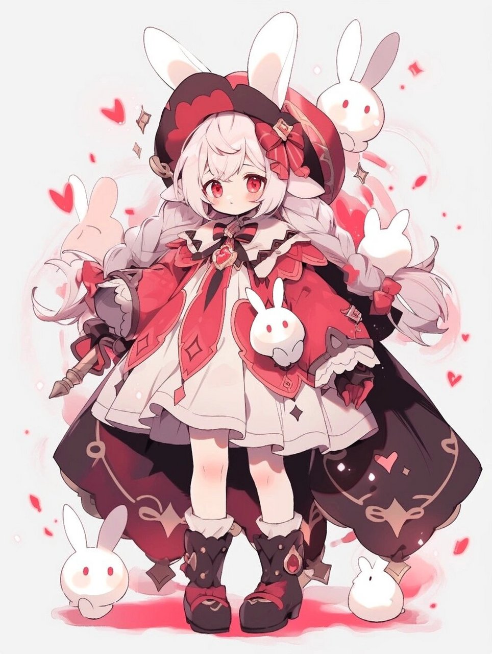 q版红色系兔子拟人小萝莉