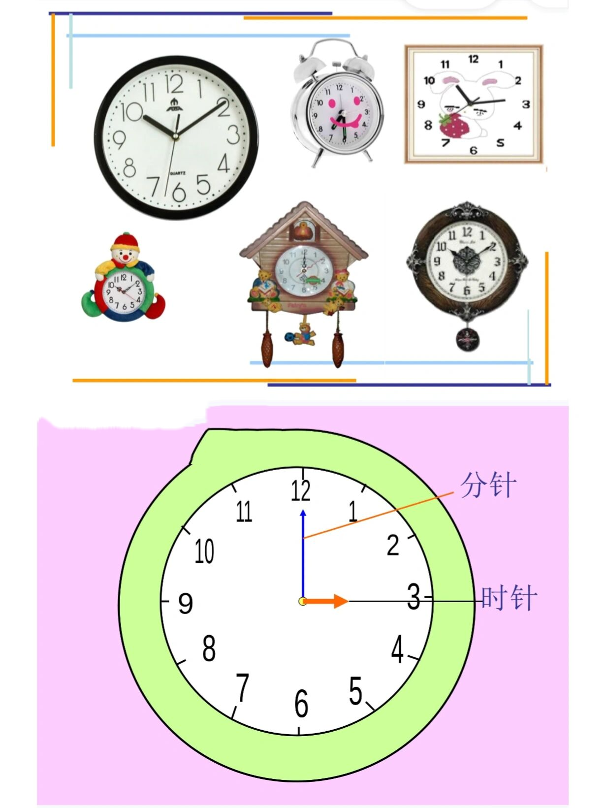 幼师必备,幼儿园公开课《认识时钟