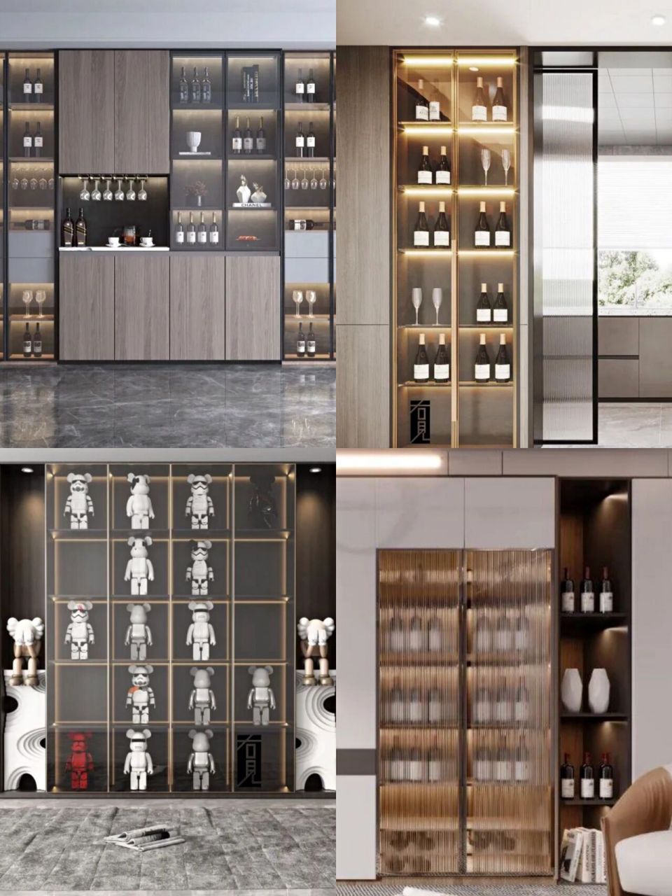 苏州全屋定制|88款现代酒柜设计风格请查收 98现代简约酒柜设计 给