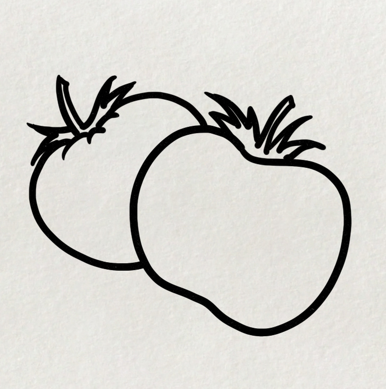 西红柿的简单画法图片