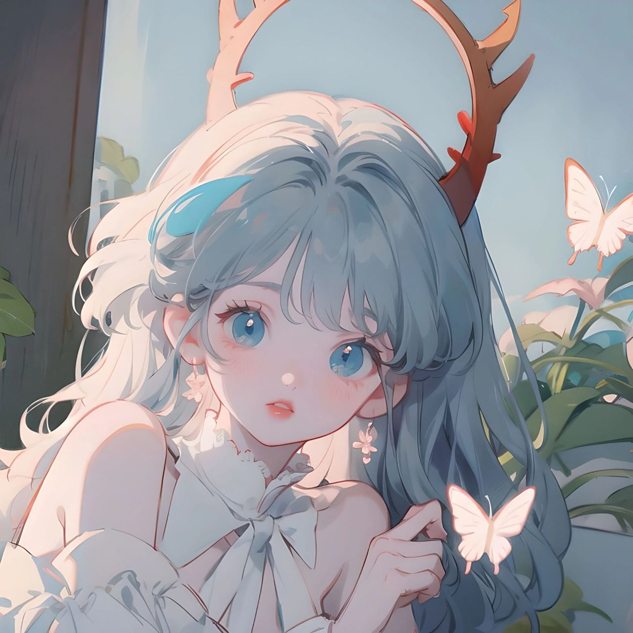 简约风小仙女头像