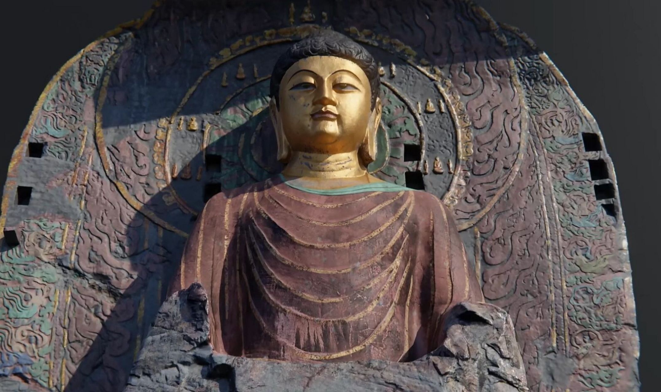 一眼千年|1300年前的卢舍那大佛是这样的 龙门石窟的标志卢舍那大佛