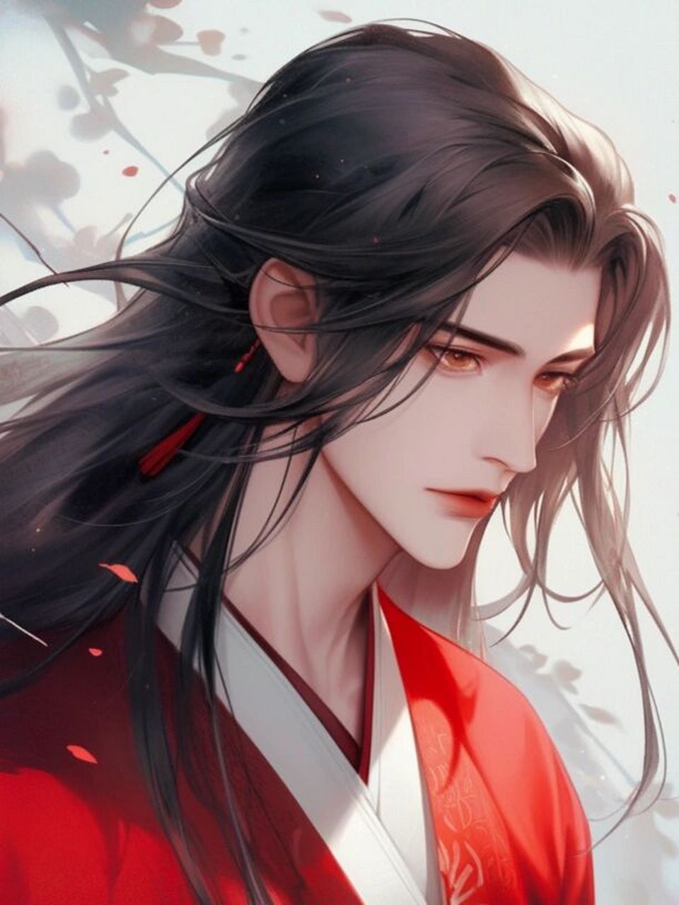 古风红衣美男子·古风男生头像