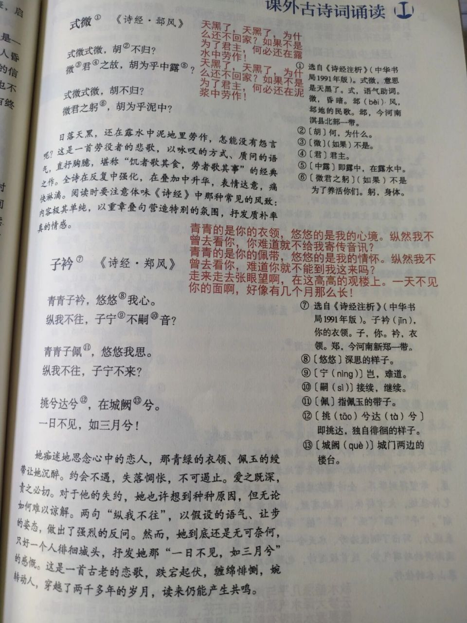 课外古诗词诵读 式微&子衿&送杜少府之任蜀州&望洞庭湖赠张丞相