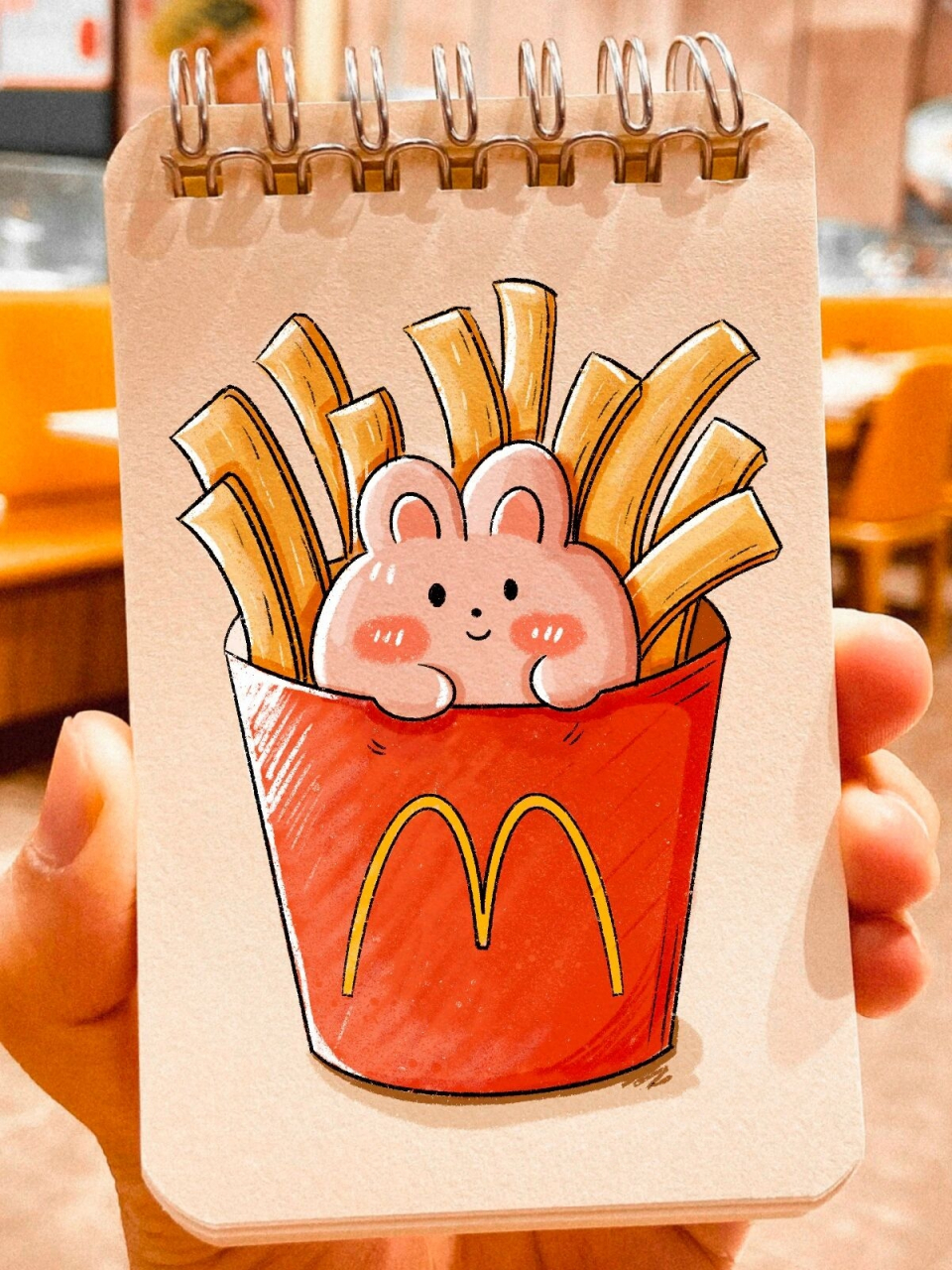 麦当劳甜筒简笔画图片