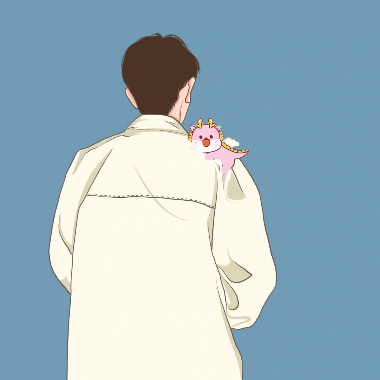 龙宝宝一家三口亲子头像 白茶清欢 我再等风也等你 希望看到的龙宝宝