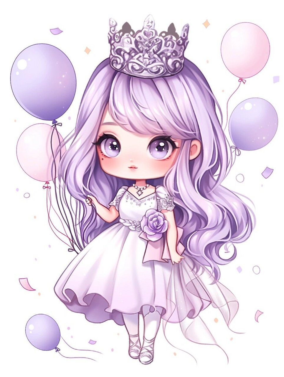 q版梦幻紫色小公主系列