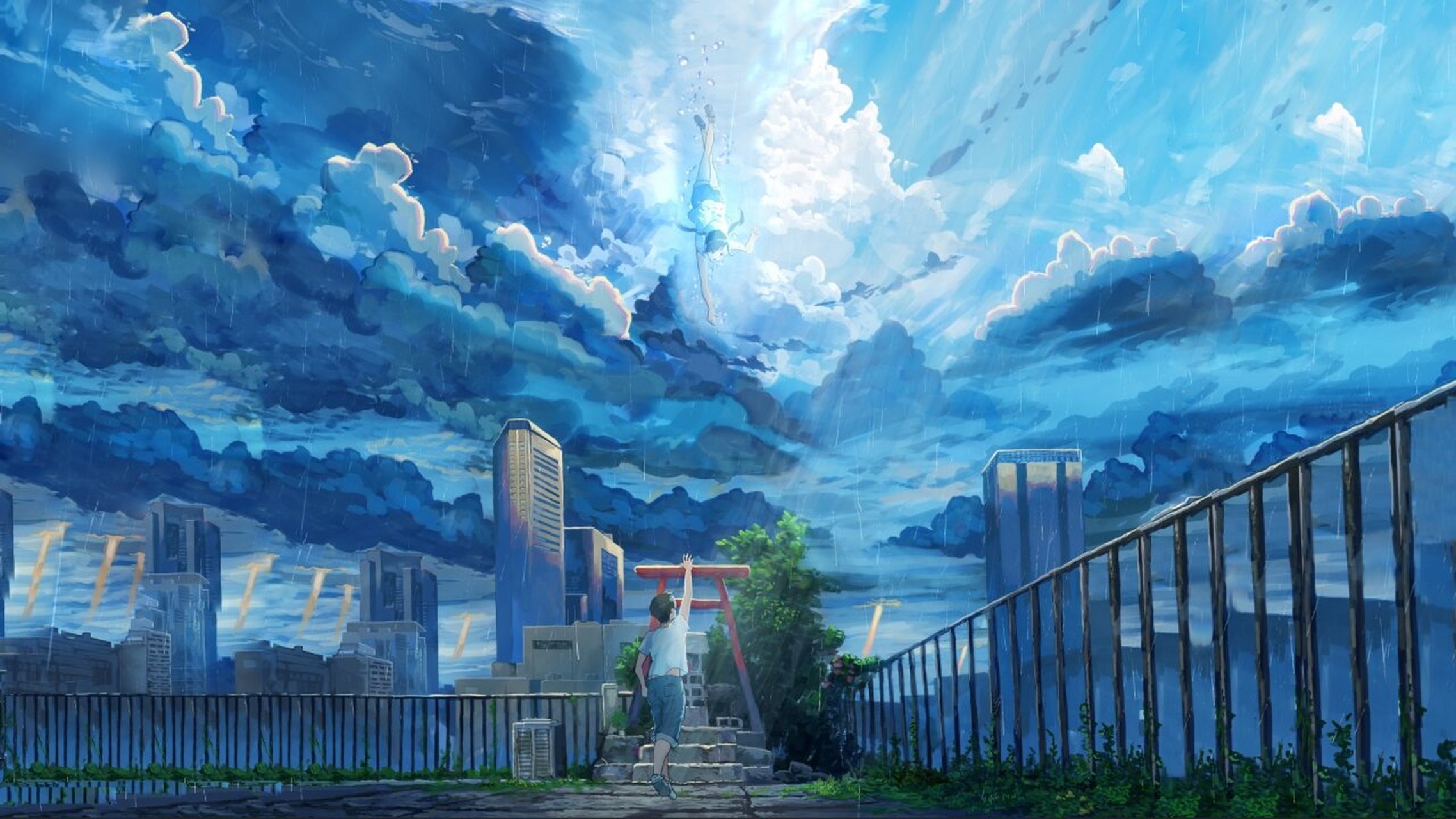 天气因你逆转,世界因你天晴—天气之子壁纸 新海诚老师的电影总是让人