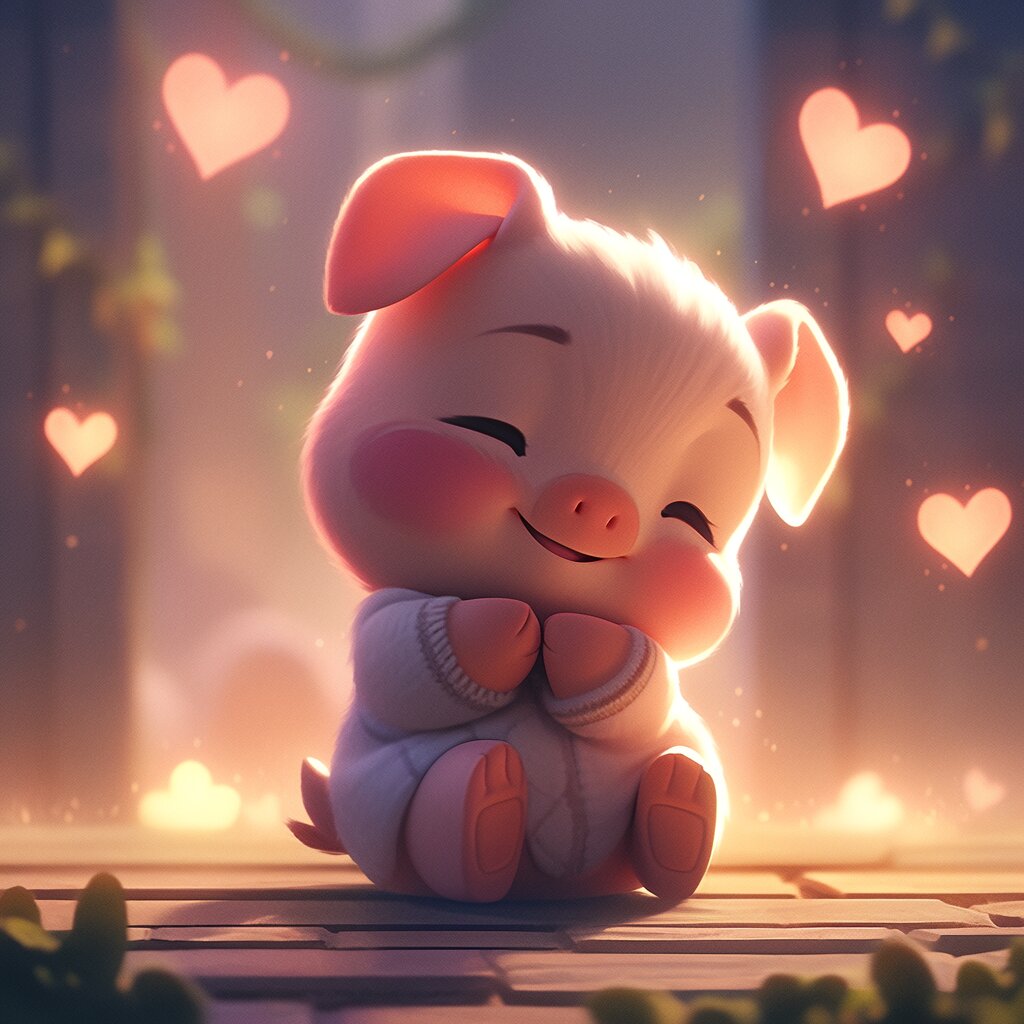 9993 	 可爱小猪头像:这些头像展示了各种不同风格的可爱小猪形象