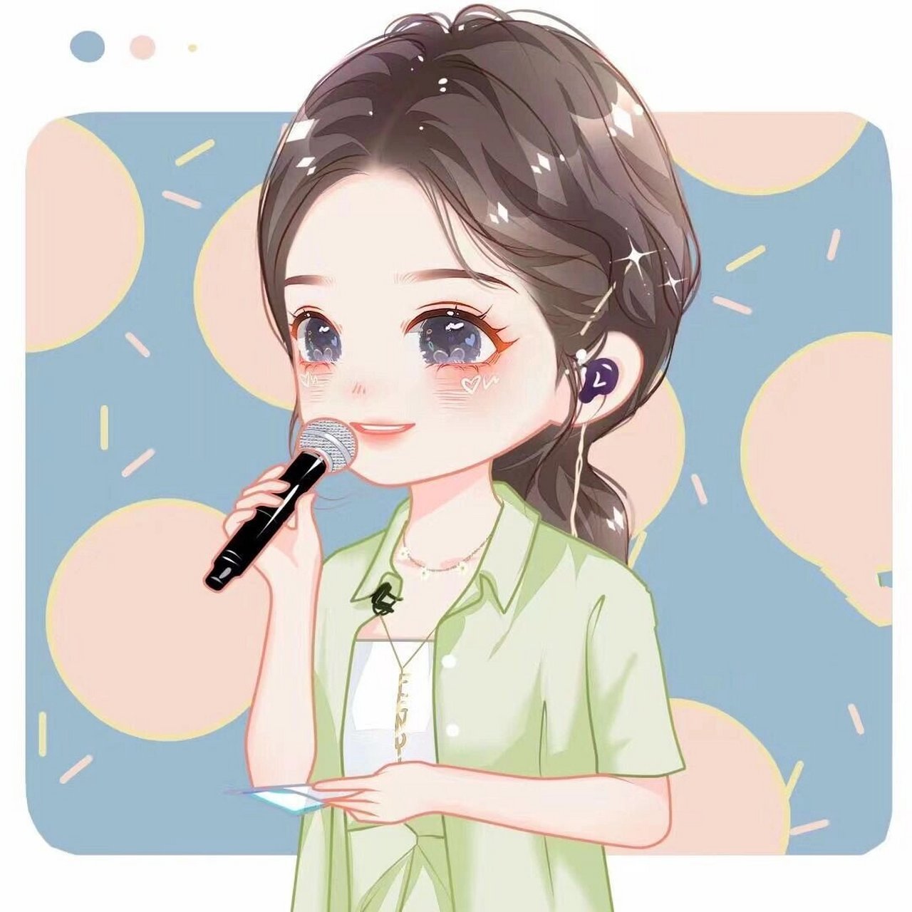 淑女q版头像女生,甜美可爱卡通头像女生 大眼萌妹头像,典礼主持纪念照
