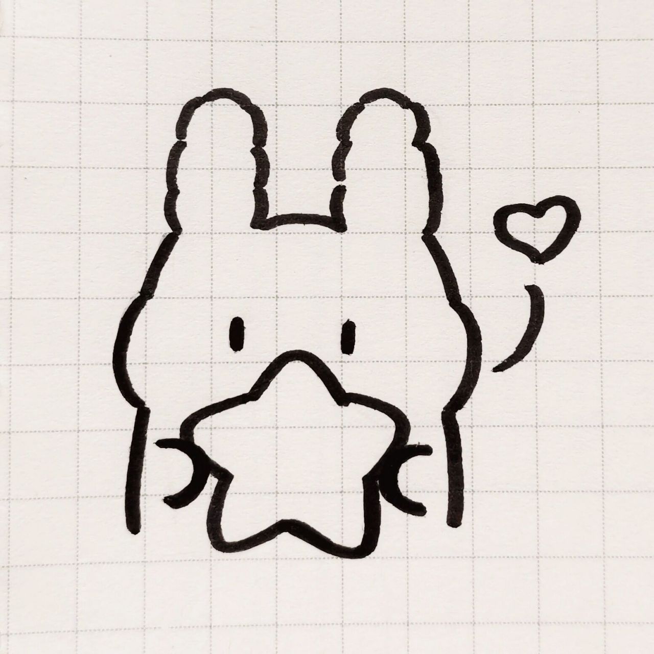 小兔子简笔画教程 呆萌呆萌的兔子 蓝牙耳机是唐麦