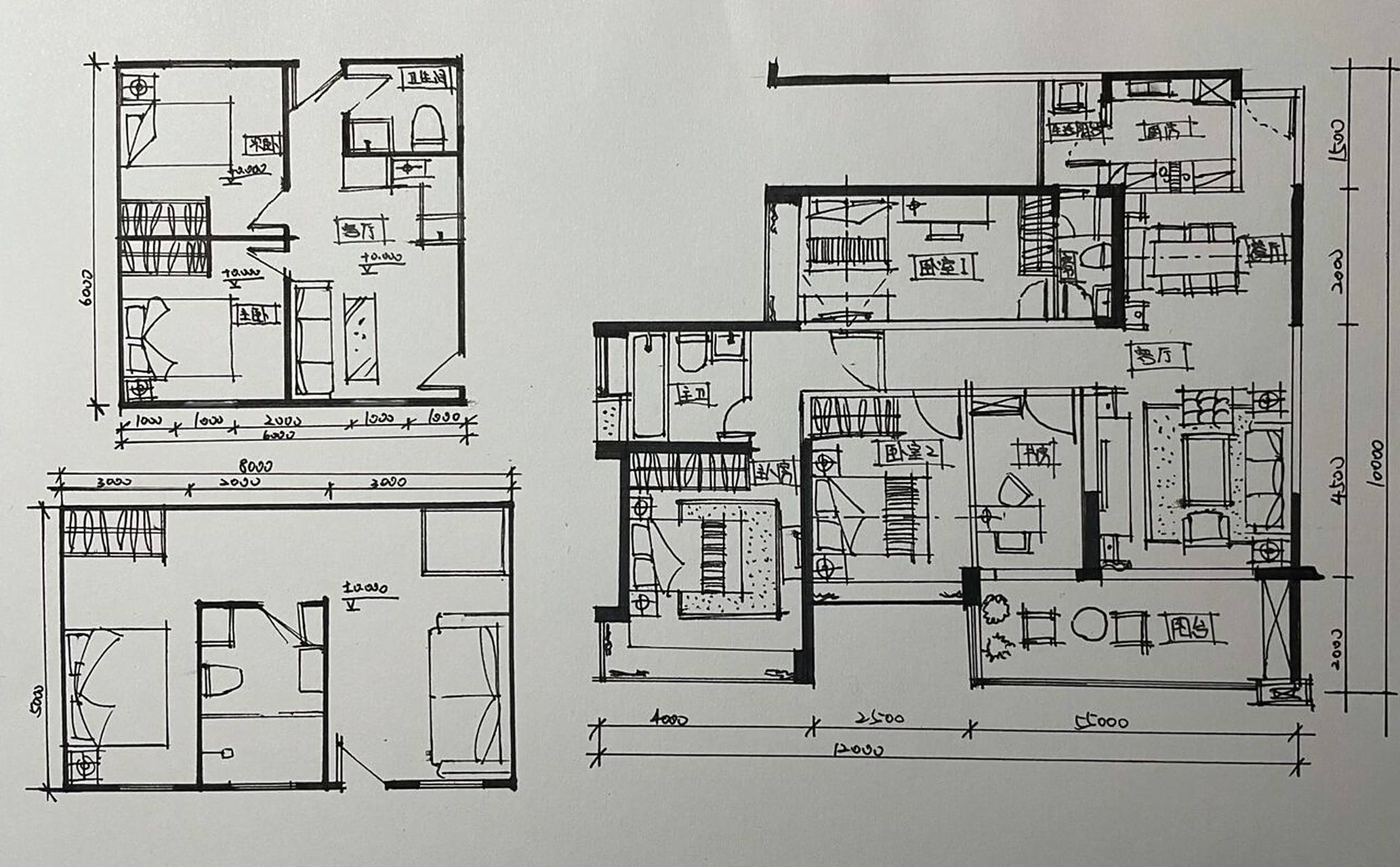 室内设计之平面图 74平面图绘制时应注意: ①尺度比例的控制 ②室内