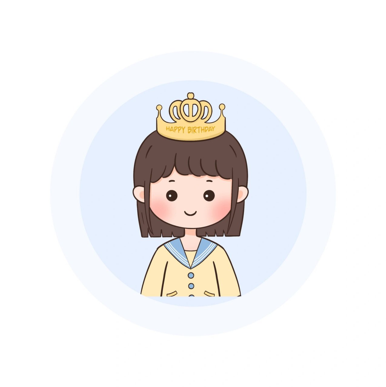 简笔画|q版人物小女孩可爱头像分享～ - 卡通头像凑齐九宫格了,整理一