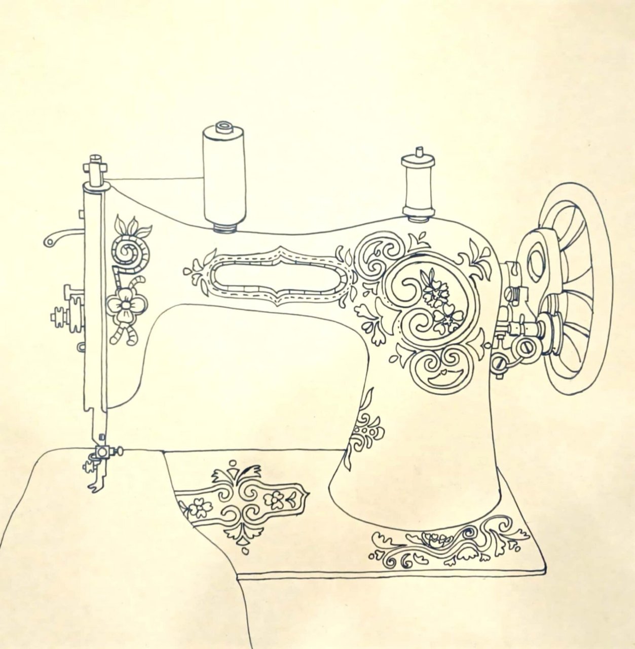 少儿创意绘画——复古缝纫机 儿童美术,创意绘画,美术课件,缝纫机绘画