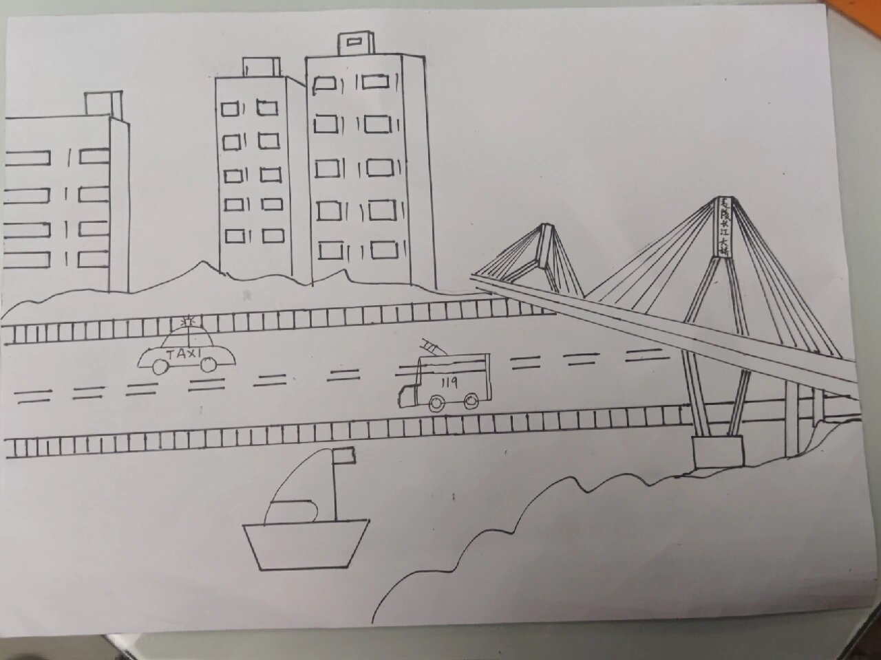 简笔画《画家乡