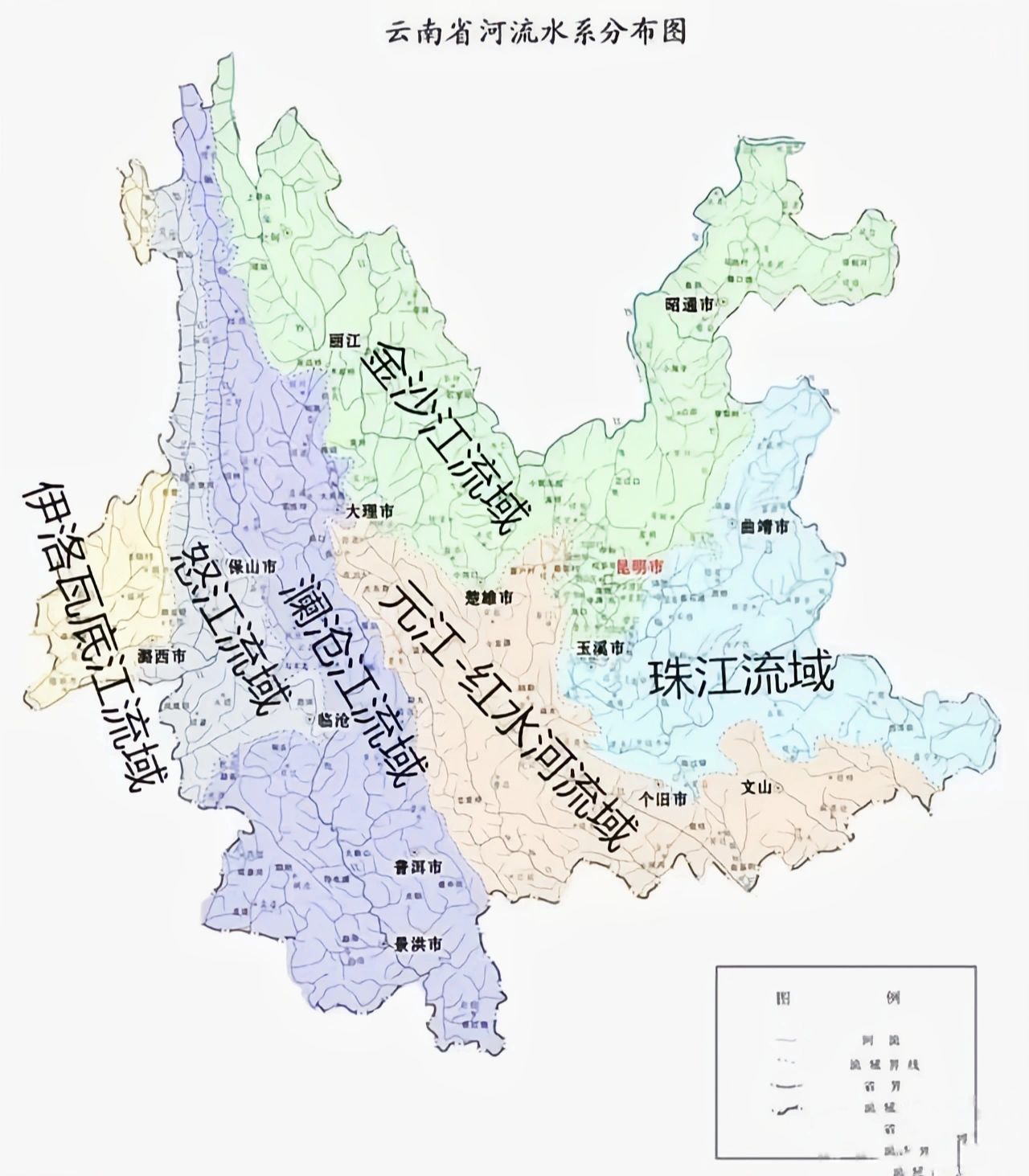 怒江流域地图