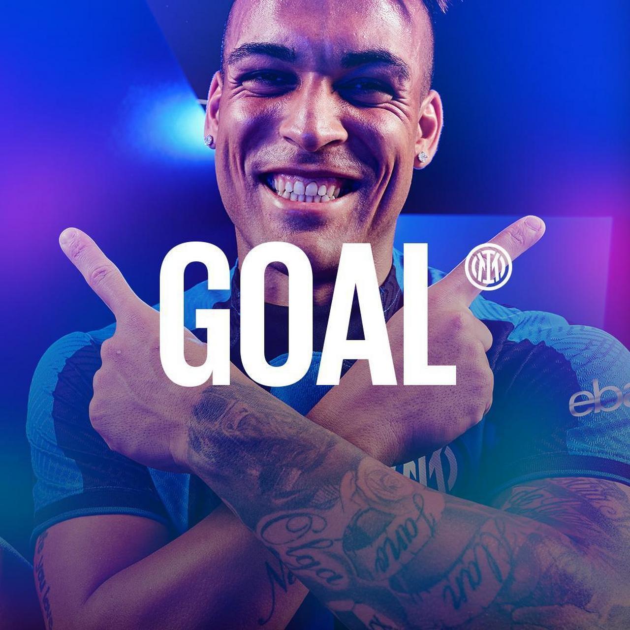 74 goal!劳塔罗射近角得分,1比0!