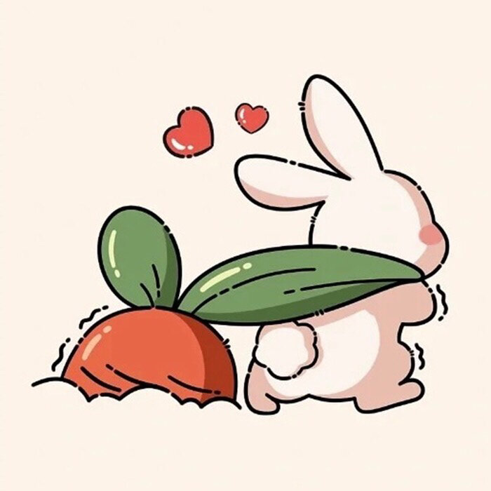 卡通兔子头像