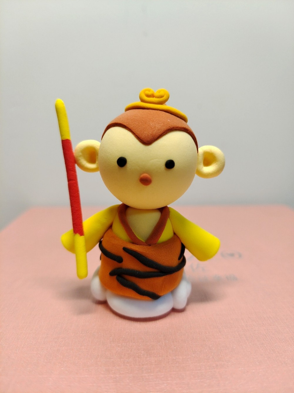 超轻粘土 西游记 第一次仿捏人物 q版的唐僧师徒四人