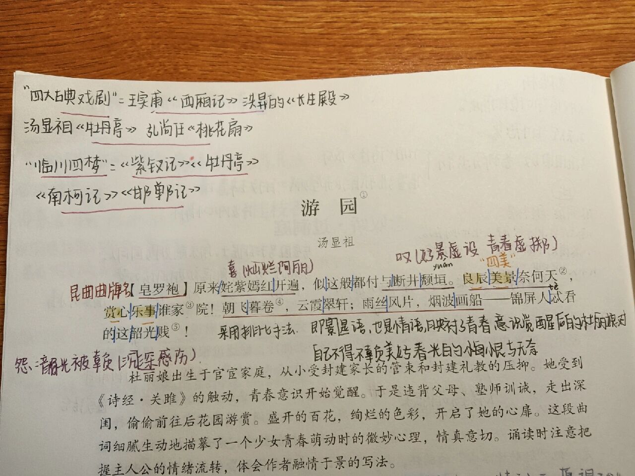 高中语文必修下册《游园》