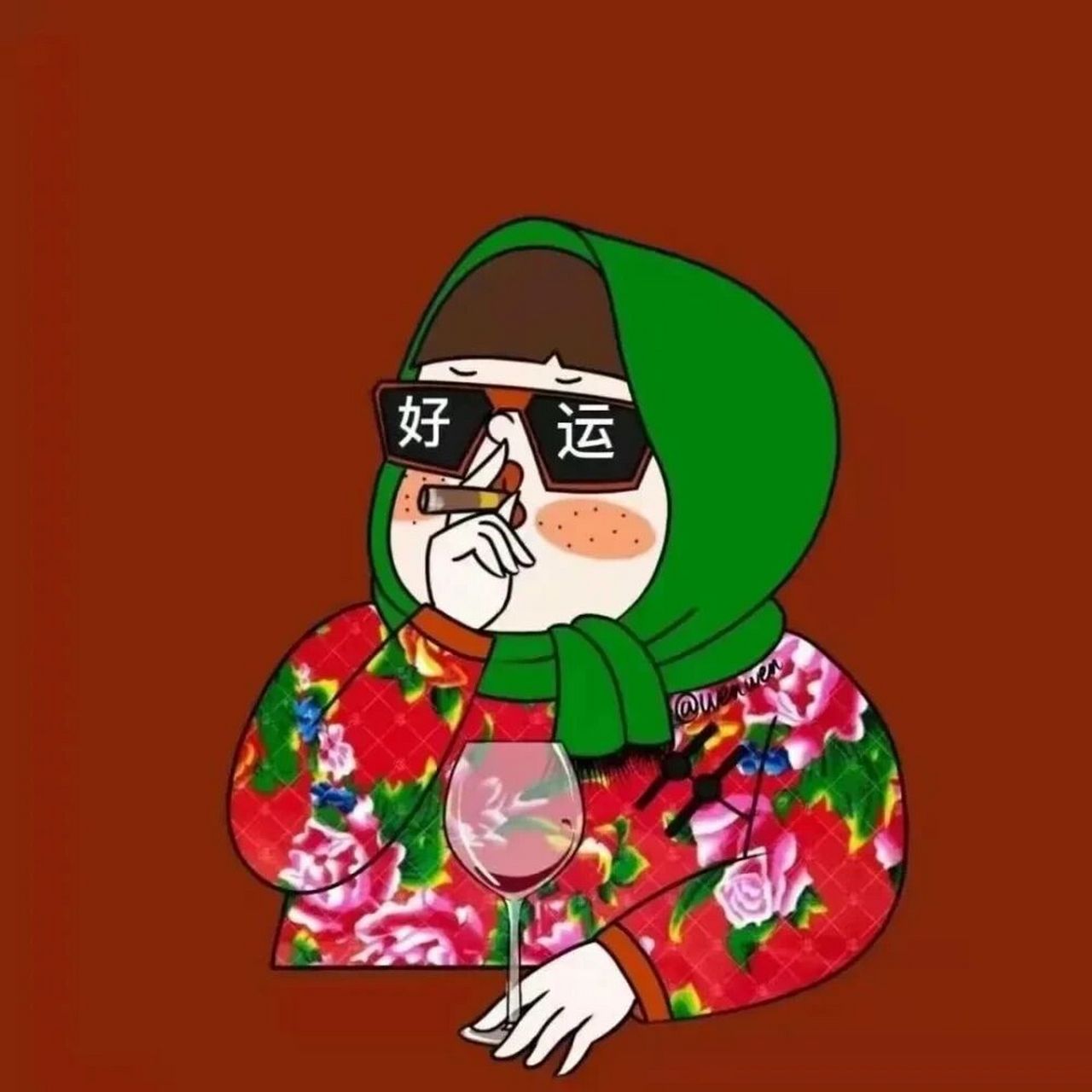 分享一组富婆头像 hello宝子们 中午好呀 分享一个炒鸡可爱的小富婆