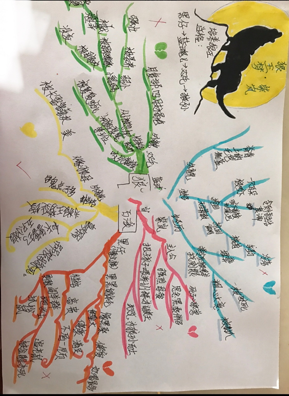 狼王梦思维导图 狼王梦超好看的一本动物小说