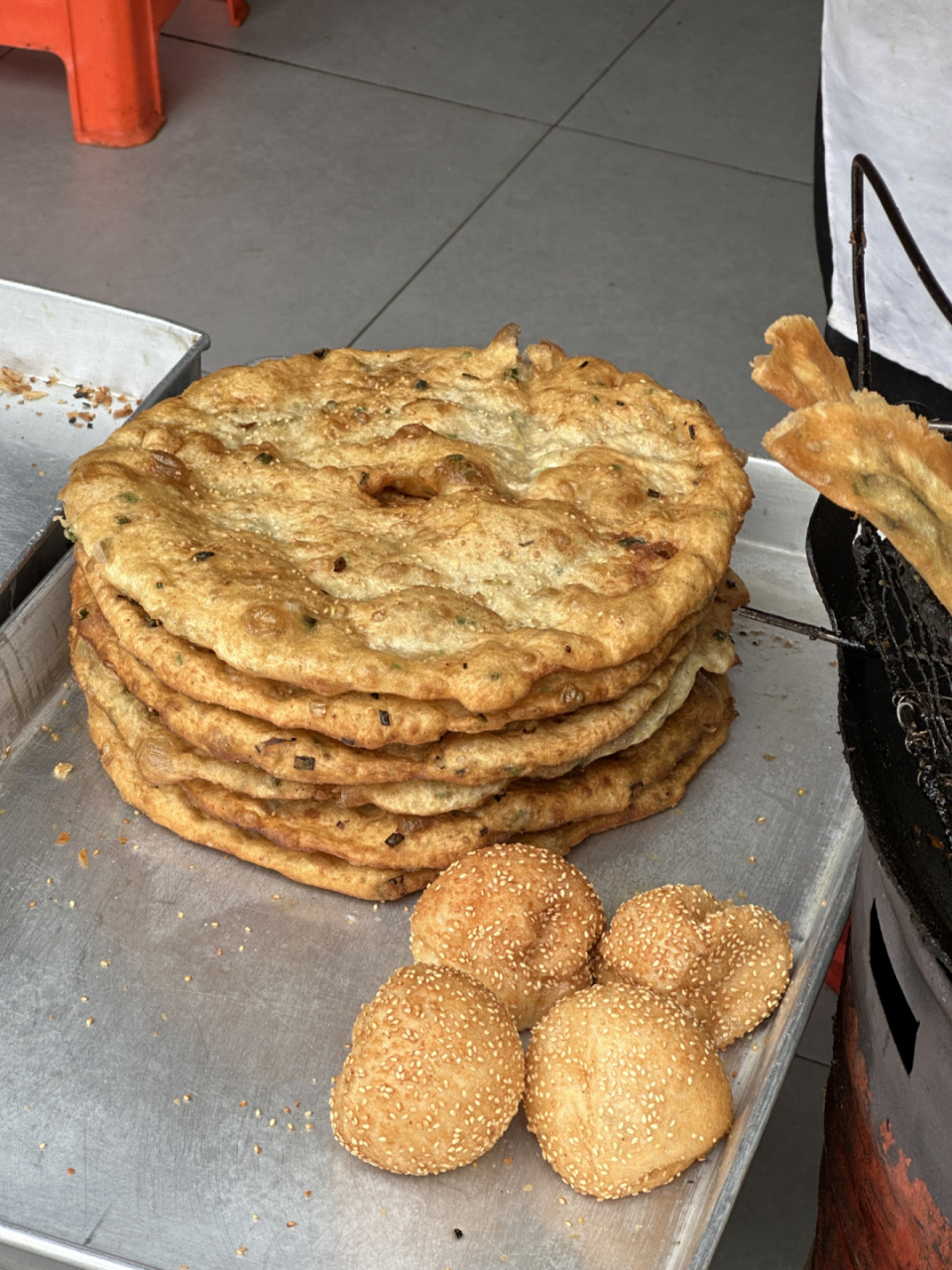在长沙!找到了巨好吃的老式油炸剁饼! 好久没吃到过这种油炸剁饼!