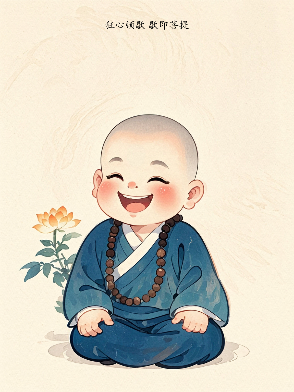 若愚图片气定神闲卡通图片禅修图片卡通宏智正觉禅师画像度渡卡通图片