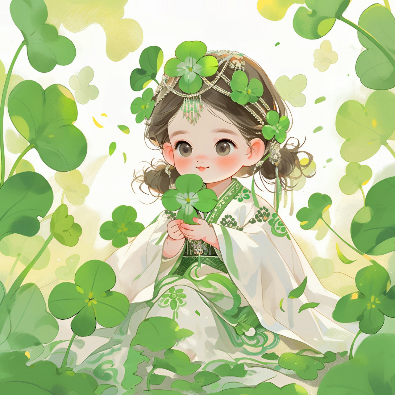 真的是爱了这个四叶草的绿色头像了!