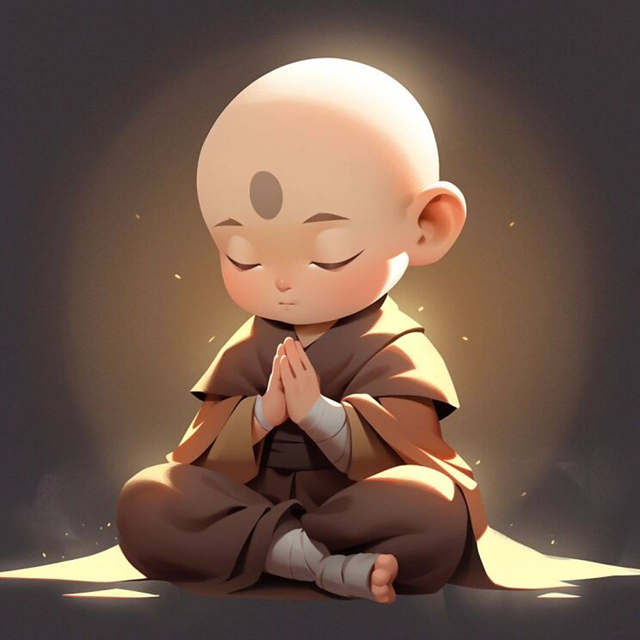 佛系男孩 | 禅意小和尚 | 头像分享 这次的佛系不仅仅是态度了,是真的