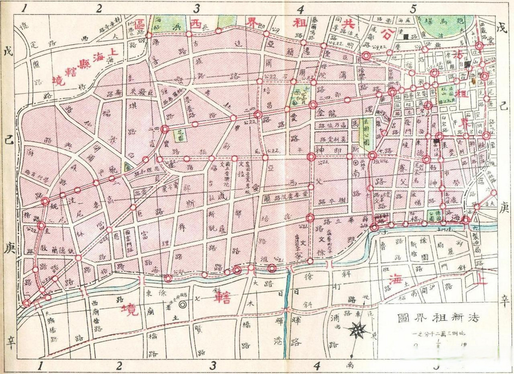 上海租界(1845-1943年)分区地图历史地理上海头条 1845年11月29日,清