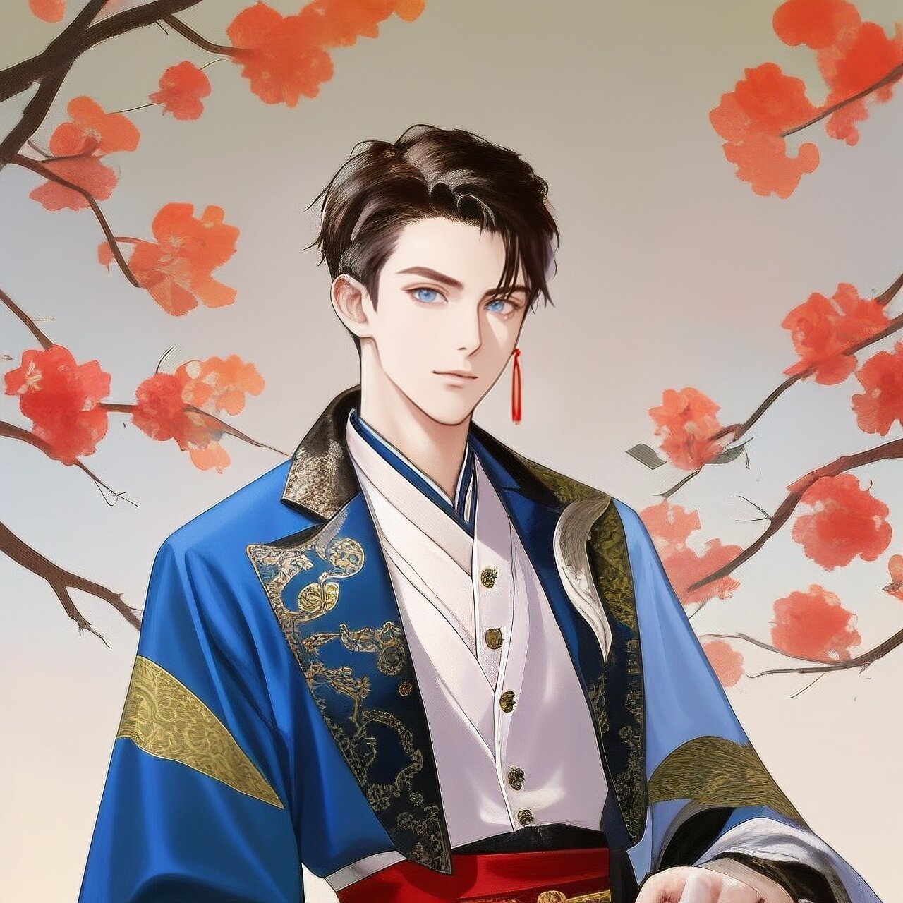 ai画出王鹤棣在漫画中的形象