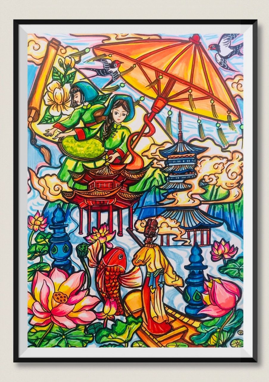 客单展示 | 最美的家乡主题画 欢迎大家随时来滴滴我代画～一直在线!
