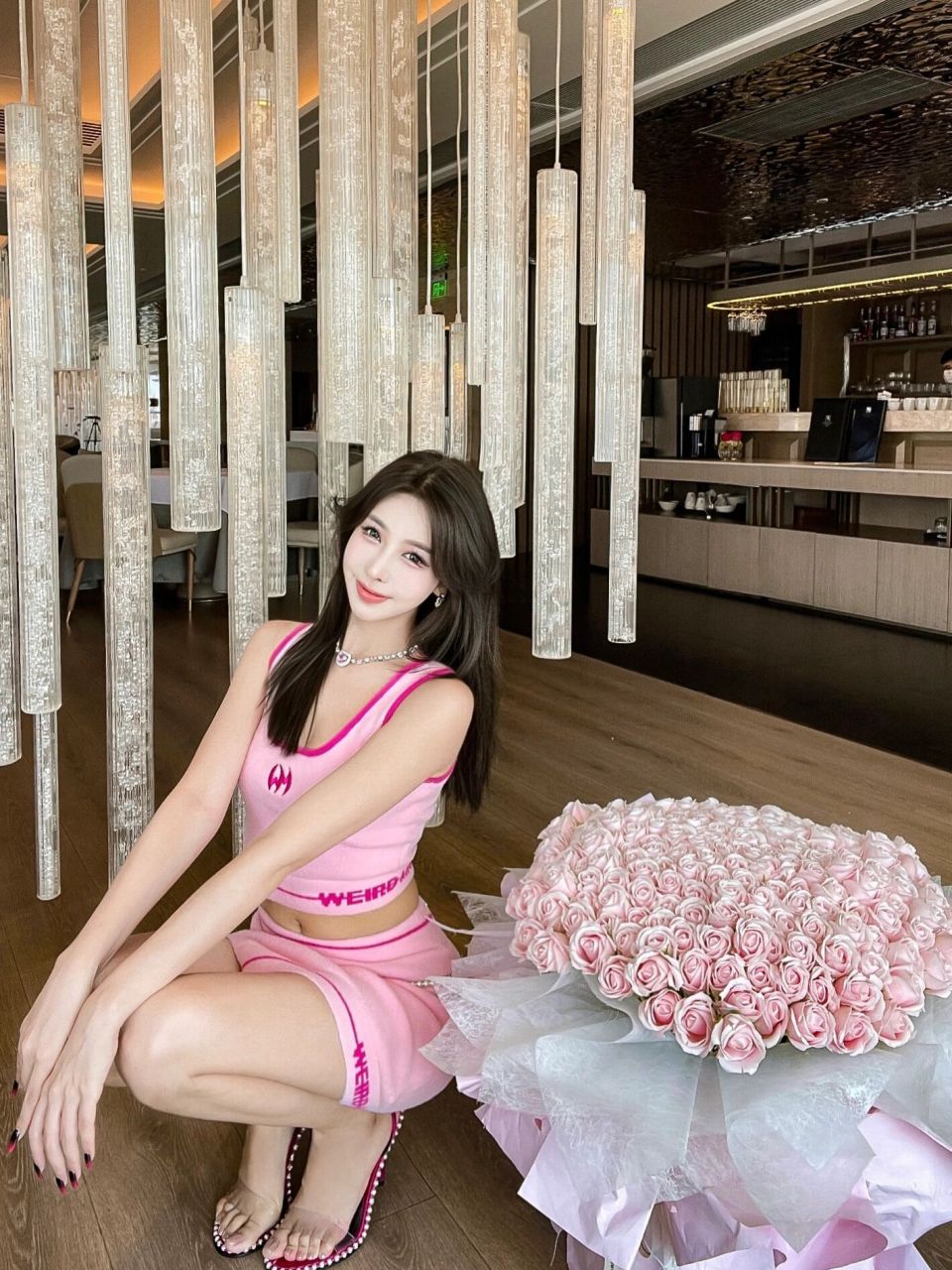 baby pink粉色系敲进的心房02 这套毛茸茸套装太酥了95 #weird