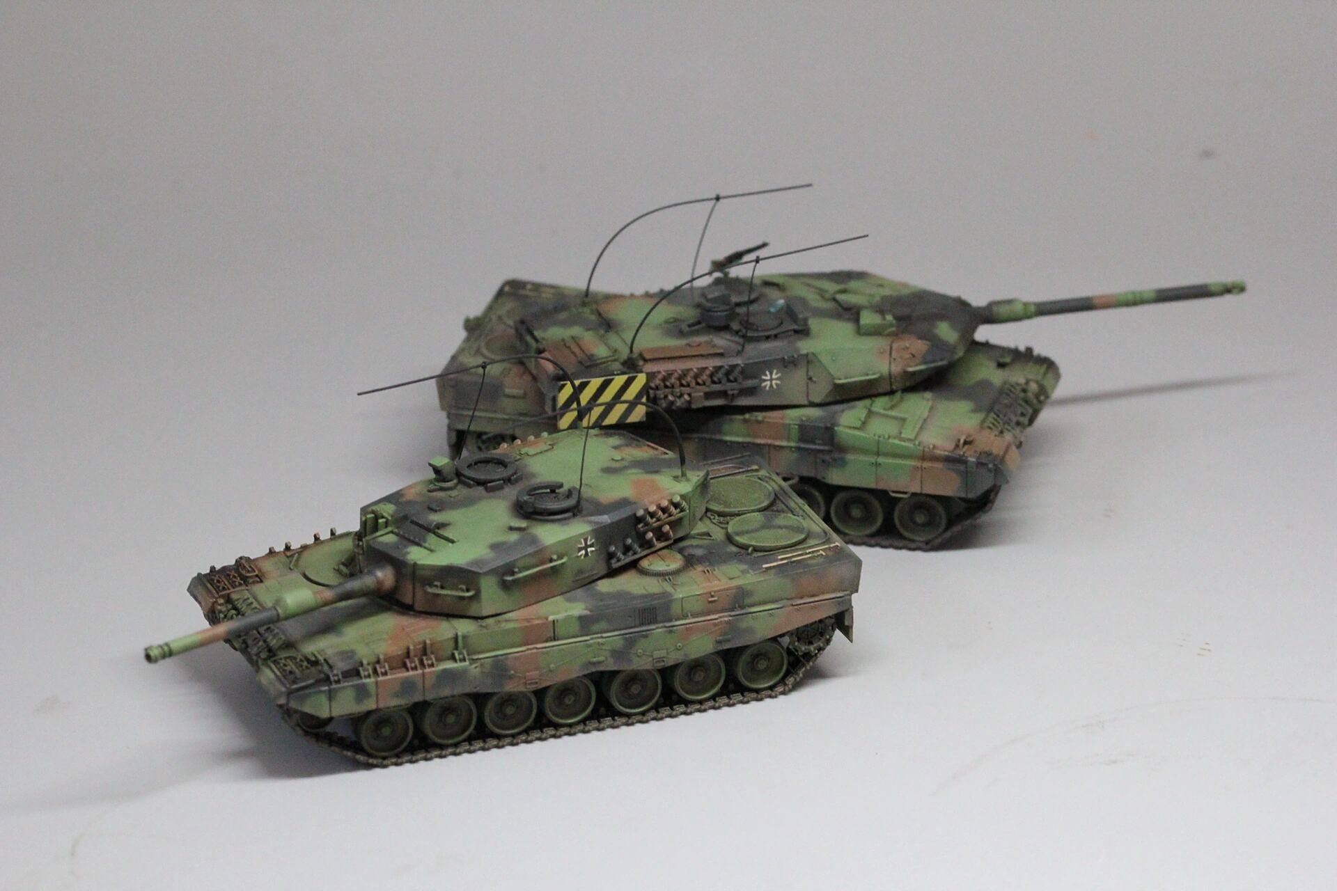 1/72 德国豹2a6主战坦克 本次制作的是德国豹2a6主战坦克 板件使用