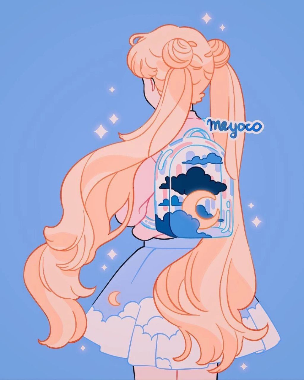 100位宝藏插画师|96116治愈系梦幻插画 meyoco,是一位居住在东南亚