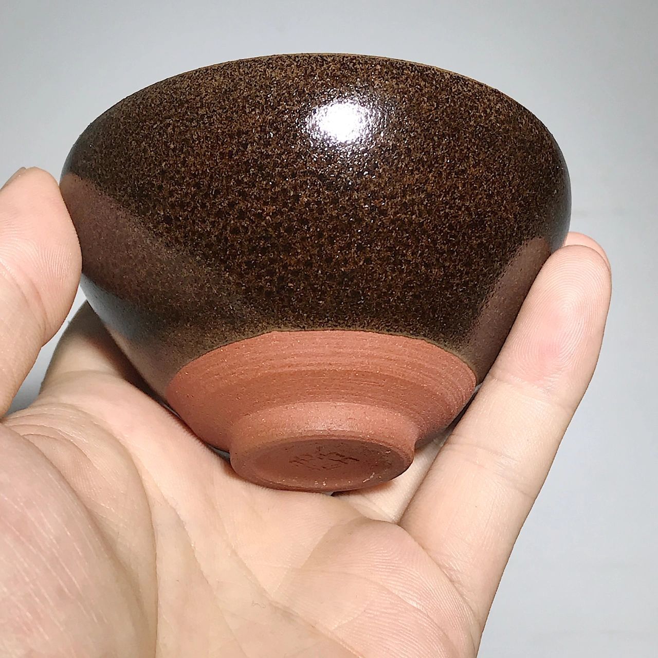 建盏龙窑柴烧窑神熊忠贵老师极品豹纹 建窑建盏龙窑柴烧天花板熊忠贵