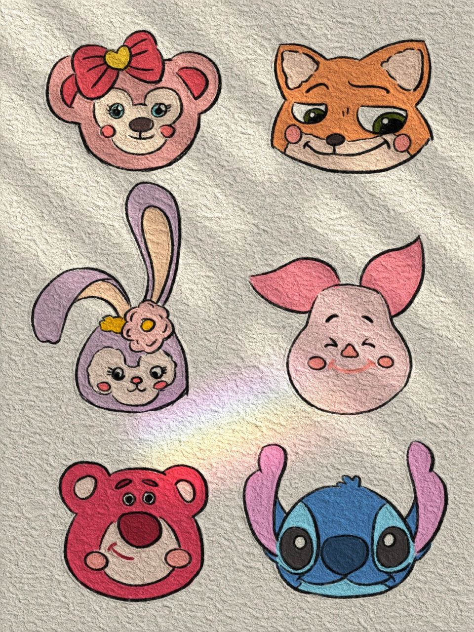 简笔画|超可爱迪士尼来啦9696线稿涂色 你也喜欢迪士尼吗9695