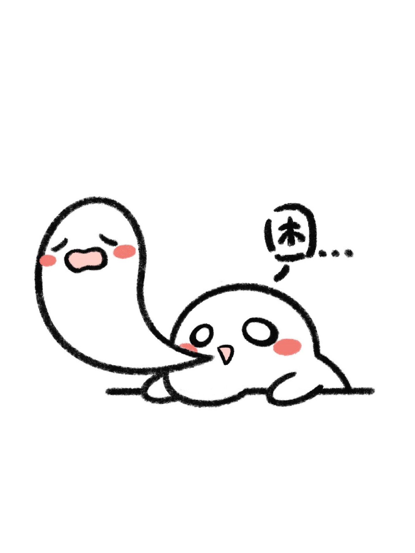 手残党学简笔画附教程7315我好困表情包