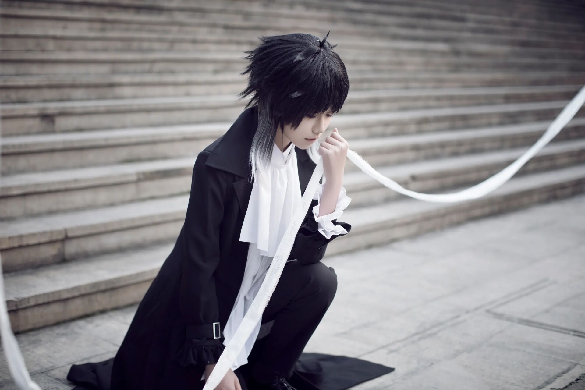 「文豪野犬芥川龙之介cos」 "我觉得,太宰先生早就认同你了"