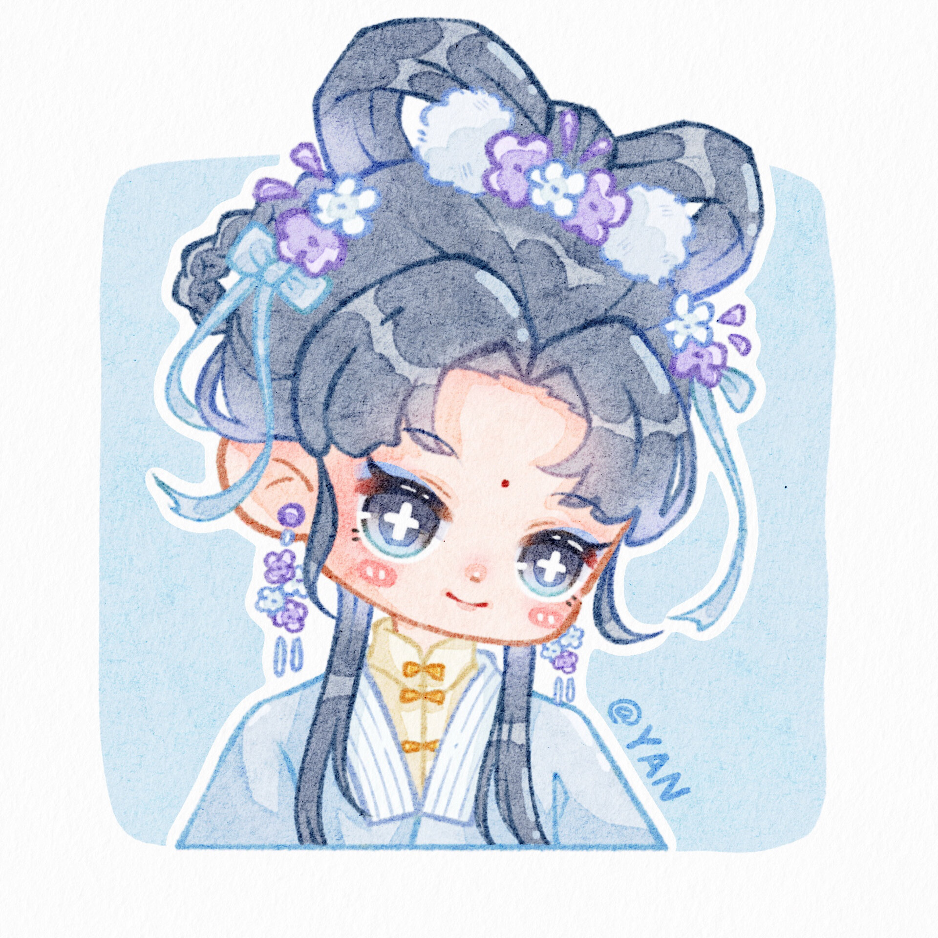 q版水彩头像合集(一