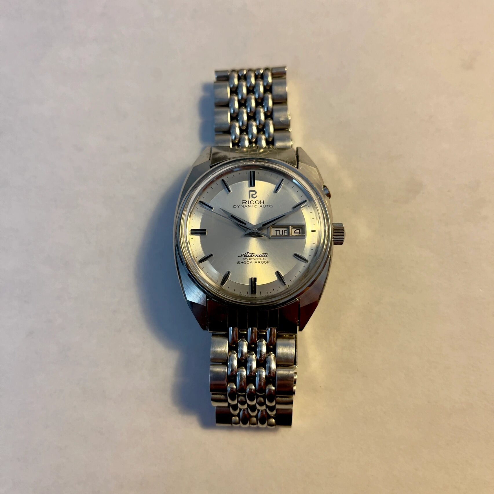 日本理光中古机械男表 ricon vintage 35mm表径,时代