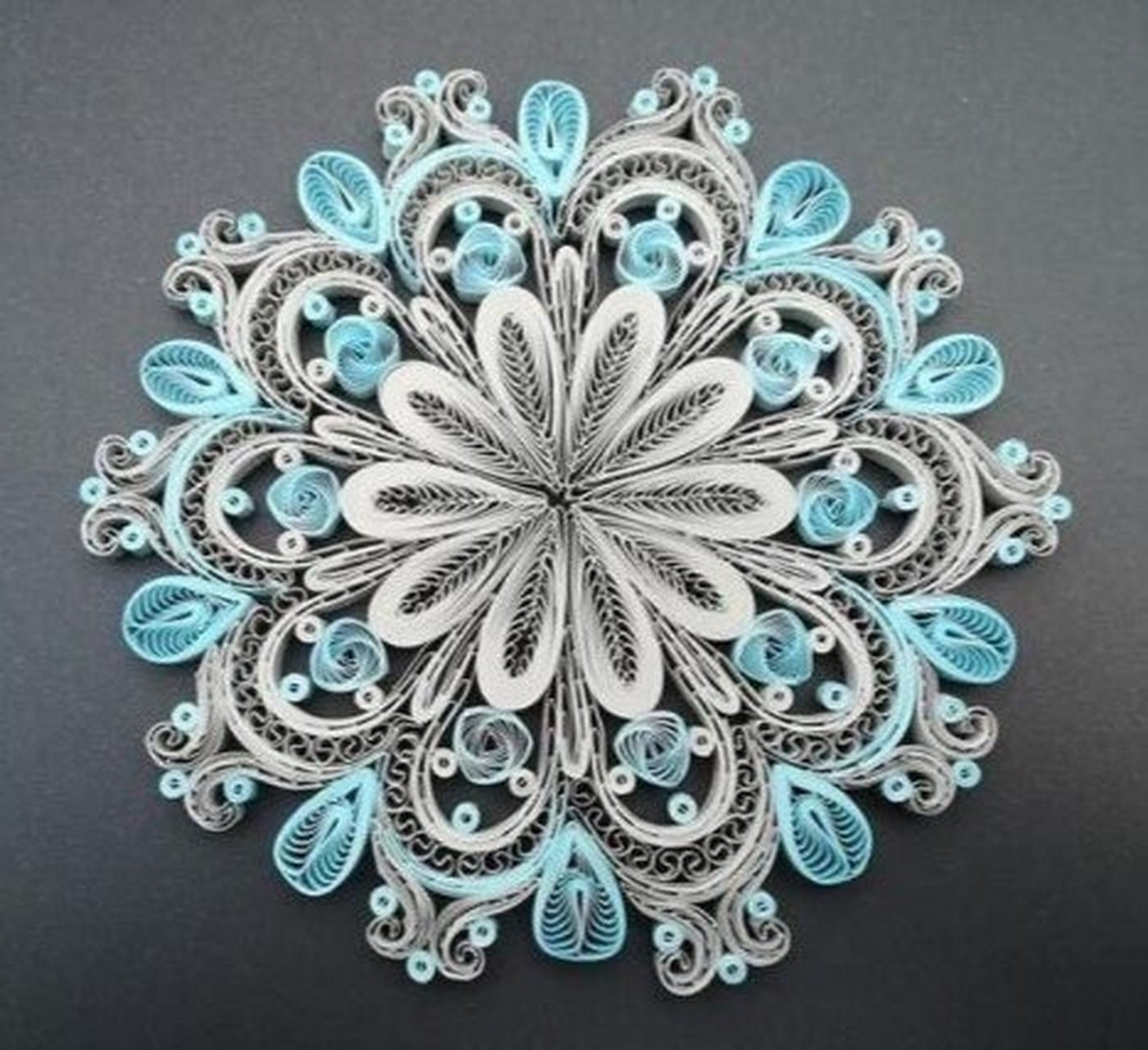 衍纸作品分享|曼陀罗衍纸艺术画鉴赏 神奇的曼陀罗图腾衍纸艺术, 旋转