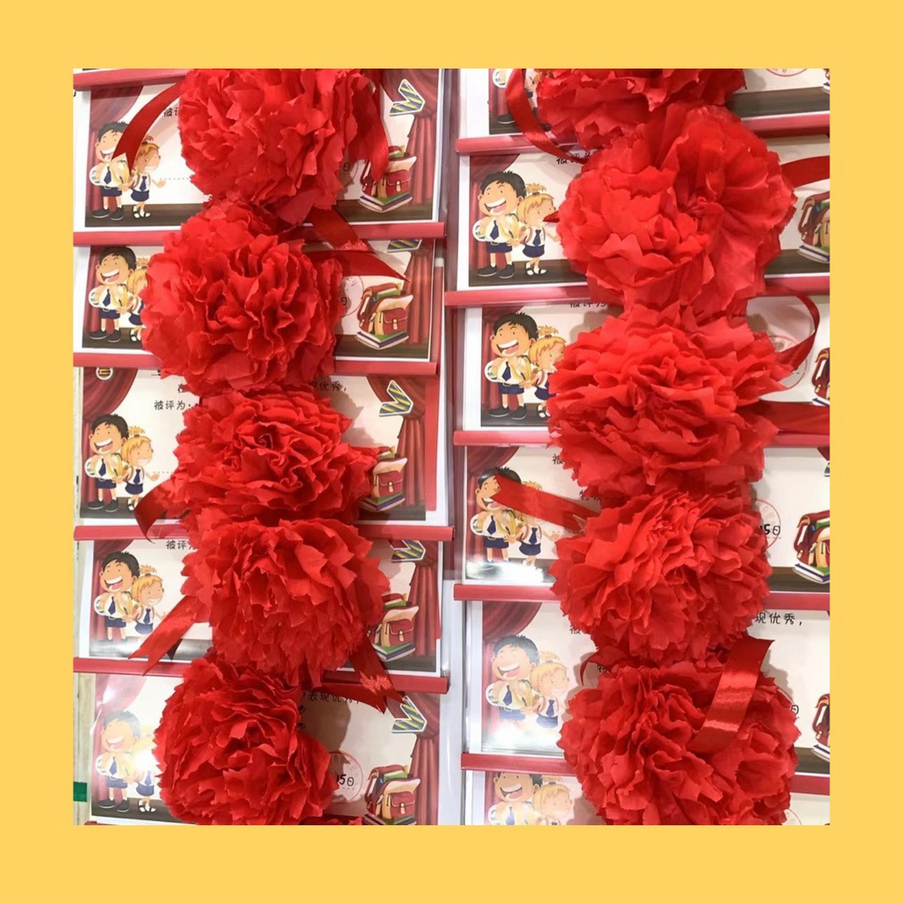 幼儿园手工制作 宝贝们最期待的大红花来了 幼儿园手工制作