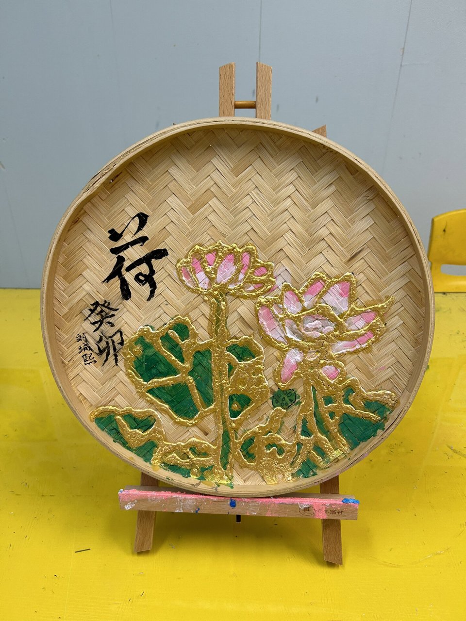 儿童创意画—非遗文化《竹编侗画》 7-9岁娃娃们作品,效果不错哦