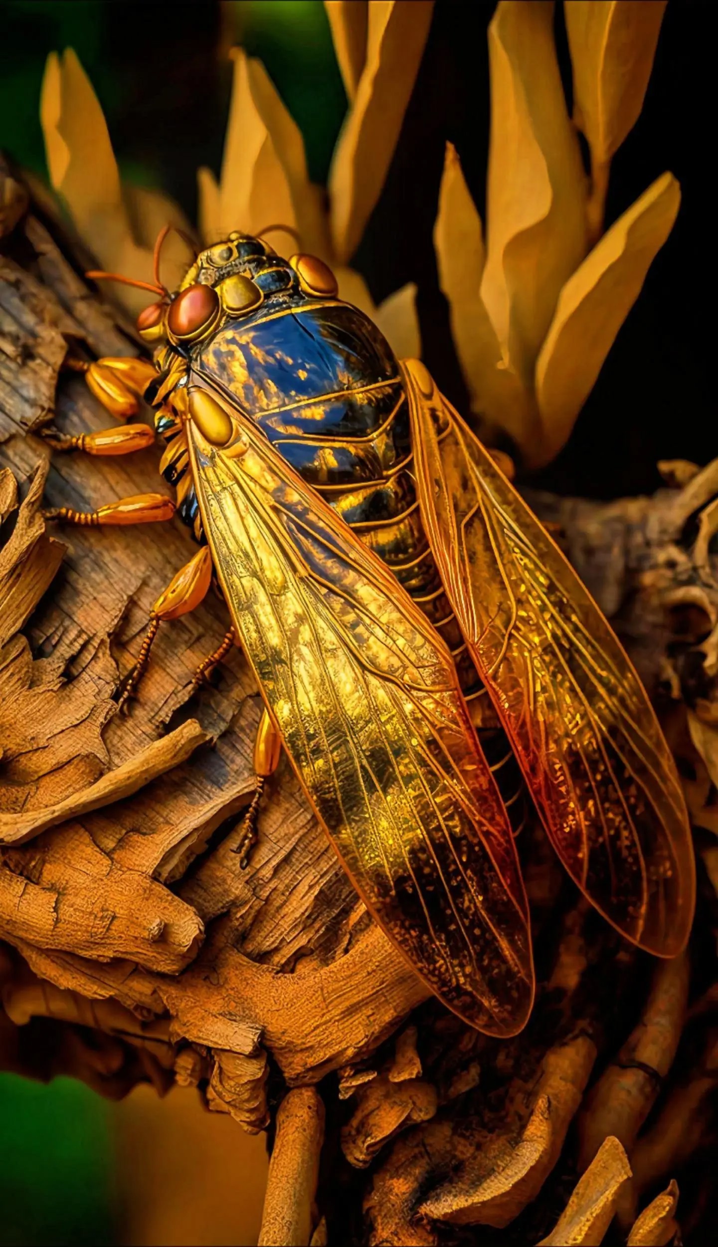 金蝉谐音"金钱"金蝉,一呜惊人,"金蝉"谐音"金钱"寓意财源滚滚来,腰缠